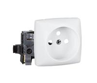 0-861-27 Legrand Saillie White 1 Gang Plug Socket, 16A, Type E - French, Indoor Use