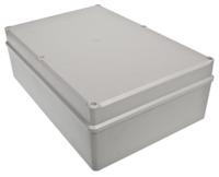 186-2266 RS PRO Grey ABS Enclosure, IP67, IK09, Grey Lid, 283 x 193.2 x 96.7mm