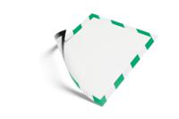 4945131 Durable MagneticDURAFRAME® MAGNETIC SECURITY Green/White A4 Metal Information Frame, 4.5mm Height, 236mm Width