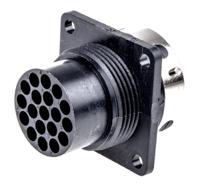 tr1619rms1nb-192926-0470 ITT Cannon Circular Connector, 19 Contacts, Panel, Standard Connector, Socket, Male, IP65, Trident Ringlock Series