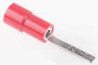 613-9700 RS PRO Insulated Crimp Blade Terminal 13mm Blade Length, 0.5mm² to 1.5mm², 22AWG to 16AWG, Red