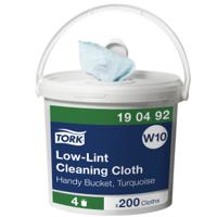 190492 Tork Turquoise Cloths for Cleaning, Dry Use, Plastic of 200, 30x16,5cm