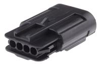 15487755 Delphi, GT 150 Automotive Connector Plug Black Cable Mount 4 Way, Crimp Termination