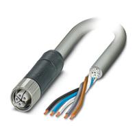 1414773 Phoenix Contact 14147 Shielded 2.5 5 Core Power Cable, Grey Polyurethane PUR, 1.5m
