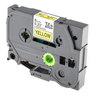 tze-611 Brother Black on Yellow Label Printer Tape, 8 m Length, 6 mm Width