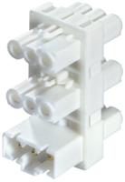 9103052530 Wieland GST15i3 Series Distribution Block, 3-Pole, Male to Female, 1 → 5-Way, PCB Mount, 16A, IP40