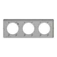 s530806 Schneider Electric Grey, 3 Gang, Odace