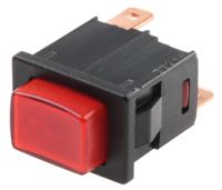 16861101 Marquardt Illuminated Push Button Switch, Latching, Panel Mount, SPST, 250V ac