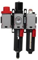 bl82-301g Norgren G 3/8 Filter Regulator Lubricator, Automatic Drain, 40μm Filtration Size Integrated Pressure Gauge