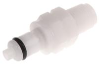 pmcd2402bspt Colder Products Hose Connector, Straight Threaded Coupling, BSPT 1/8in, 8.3 bar