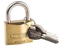 xr0065ib40ka8 ABUS Key Weatherproof Brass Weatherproof Padlock, Keyed Alike, 6.5mm Shackle, 40mm Body