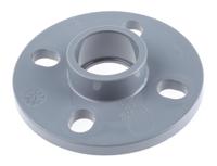 729733110 Georg Fischer Plastic Pipe Fitting Full Face Flange, 1 1/2in