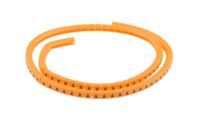 812-1284 RS PRO Snap On Cable Markers, Black on Orange, Pre-printed "A", 3 → 3.4mm Cable
