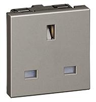 5-726-11 Legrand Arteor 1 Gang Plug Socket, 13A, Type G - British, Indoor Use