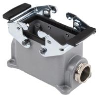 1003400012954400 EPIC H-BE Heavy Duty Power Connector Hood, 10 (H-BE), 42 (H-DD) Contacts, PG16 Thread