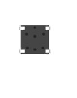 mcslpt4644b3tr TE Connectivity Black Top Tactile Switch, SPST 50 mA Surface Mount
