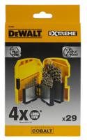 dt4957-qz DeWALT 29-Piece Twist Drill Bit Set for Metal, 13mm Max, 1mm Min, HSS-Co Bits