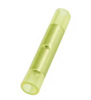 270-7456 RS PRO Butt Splice Splice Connector, Yellow, Insulated, Tin 26 → 22 AWG