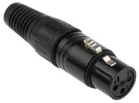455-126 RS PRO Cable Mount XLR Connector, Female, 250 V ac, 3 Way, Silver Plating