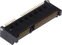 mm60-52-b1-e1 JAE 52 Way Right Angle Mini PCIe, PCI Memory Card Connector With Solder Termination