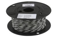 44a0121-24-09 TE Connectivity Black/White 0.24 mm² Hook Up Wire, 24 AWG, 19/36, 100m, Polyalkene Insulation, 44A0121-24-0/9