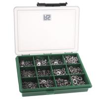 665-7321 RS PRO 1500 piece Stainless Steel Internal Tooth, Plain, Spring Washer Kit A4 316