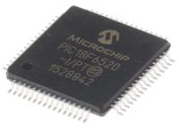 pic18f6520-ipt Microchip, 8 bit PIC, PIC18F Microcontroller, 40 MHz, 32kB FLASH, 64-Pin TQFP