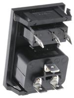 bzv49z000071 Bulgin C20 Snap-In IEC Connector Male, 16A, 250 V