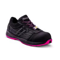 erbn338 Gaston Mille ERBN3 Women's Black/Pink Aluminium Toe Capped Safety Shoes, UK 4, EU 38