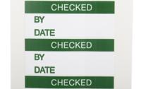 758-7970 RS PRO Adhesive Pre-Printed Adhesive Label-Checked-. Quantity: 140