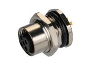 t4131012041-000 TE Connectivity Circular Connector, 4 Contacts, Rear, M12 Connector, Plug, Female, IP67, M12 Series