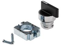205-2375 RS PRO 3 Position Selector Switch Head, 22mm Cutout, Black Handle