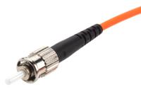 535-7238 RS PRO ST to ST Duplex Multi Mode OM2 Fibre Optic Cable, 50/125μm, Orange, 2m