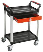 669-3765 RS PRO 2 Shelf Aluminium Trolley, 630 x 424mm, 100kg Load