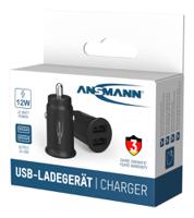 1000-0030-520 Ansmann Car Charger, 12 → 24V dc Input, 5V dc Output USB, 2.4A