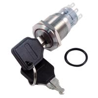 282-1234 RS PRO IP40 Key Switch, DPDT, 5A 2-Way Flat-Key