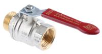 733-5249 RS PRO Brass Full Bore, 2 Way, Ball Valve, Threaded, BSPP 1in, 40 → 30bar Operating Pressure