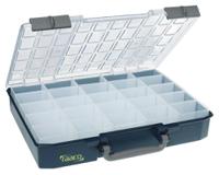 136327 Raaco 25 Cell Blue PC, PP Compartment Box, 80mm x 415mm x 330mm
