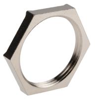 52103250 Lapp Silver Nickel Plated Brass Cable Gland Locknut, PG21 Thread