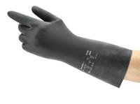 29500080bp Ansell AlphaTec 29-500 Black Cotton Latex Work Gloves, Size 8