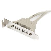 usbplatelp StarTech.com USB 2.0, Female 5 Pin IDC to Female USB A, 480Mbps