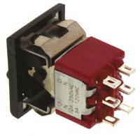 7201j51zqe22 C & K DPDT, On-(On) Rocker Switch Panel Mount