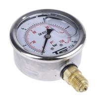 1613006 Sferaco G 1/4 Analogue Pressure Gauge 10bar Bottom Entry 63mm Outside Diameter