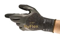 11937070 Ansell 11-937 Black Nitrile Work Gloves, Size 7, Nitrile Coating