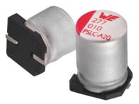 875075161013 Wurth Elektronik 2mF Surface Mount Polymer Capacitor, 6.3V dc
