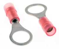 267-3587 RS PRO Insulated Ring Terminal, M8 Stud Size, 0.5mm² to 1.5mm² Wire Size, Red