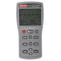 123-2214 RS PRO 1316 Wired Digital Thermometer, E, J, K, N, R, S, T Probe, 2 Input(s), +1090 (J) °C, +1300 (N) °C, +1370 (K) °C,