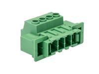 1716522 Phoenix Contact, 7.62mm Pitch, DFK-PC 5/ 4-ST-7.62, 4 Way, , Pluggable Terminal Block, Feed Through Plug, Cable Mount,