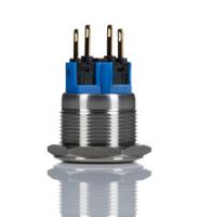 811-8480 RS PRO Push Button Switch, Momentary, Panel Mount, 22mm Cutout, SPDT, 250V ac, IP65, IP67