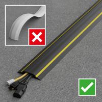 182-3874 RS PRO 9m Cable Cover in PVC, 30mm Inside dia.